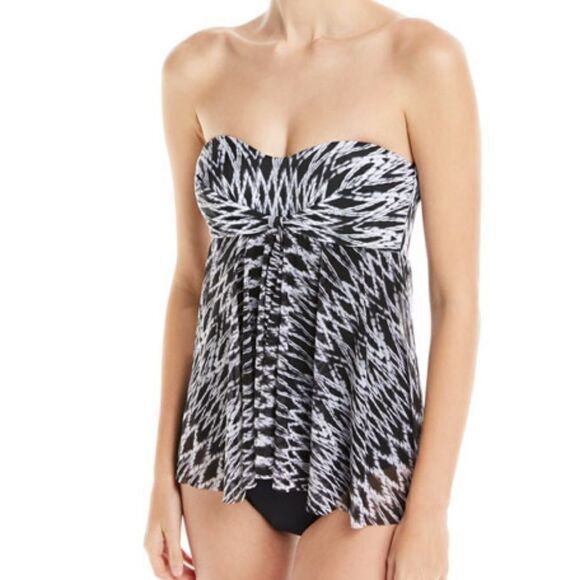 Gottex profile one piece with tankini swimsuit size 10 - Picture 3 of 8